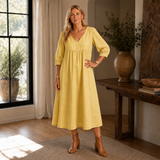 Aurora | Denim Midi Dress