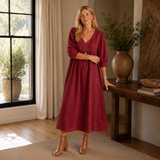 Aurora | Denim Midi Dress