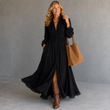 Aurora | Flowing Shirt Maxi Dress