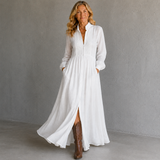 Aurora | Flowing Shirt Maxi Dress