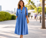 Sable - Casual V-Neck Midi Dress