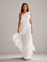 Scarlett | One-Shoulder Ruffle Maxi
