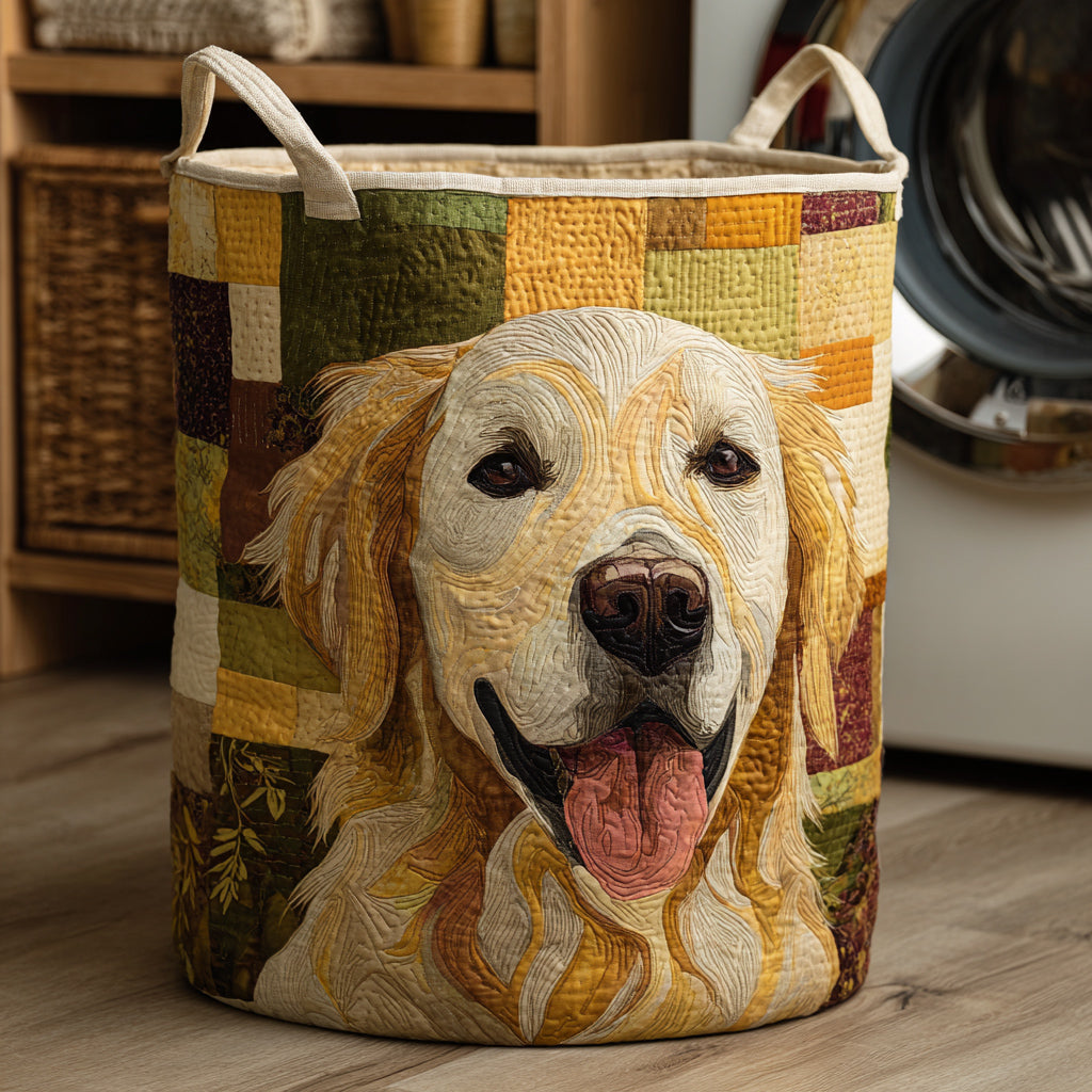 Ginevra hand-quilted laundry basket