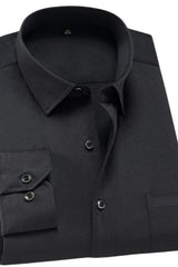 Men’s Wrinkle-Free Stretch Shirt Slim Fit Long Sleeve