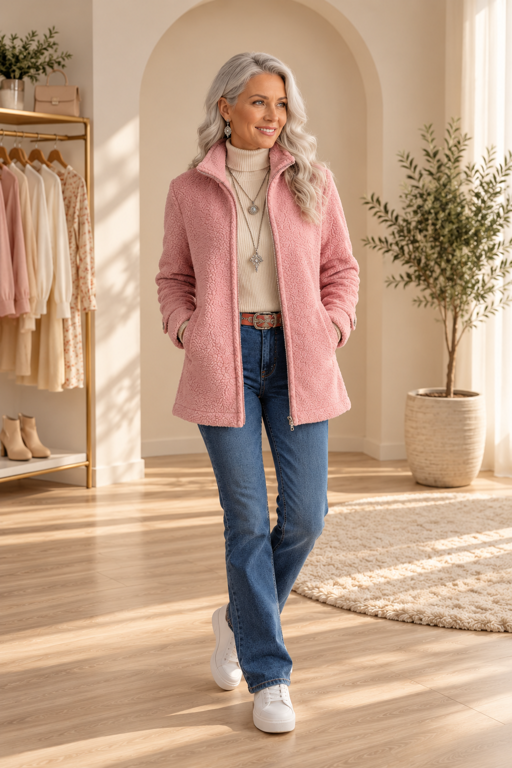 Vanessa™ | Cozy Sherpa Full Zip Fleece Jacket