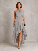 Chloe | Halter Ruffle Hem