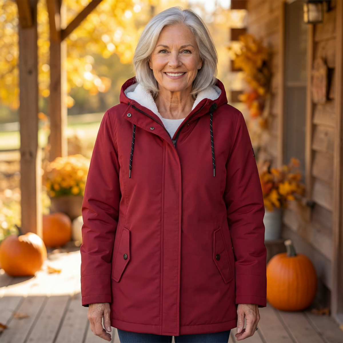 Elera – Cozy Quilted Winter Coat with Hood