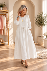 Zephyrelle - Vintage Denim Maxi Dress