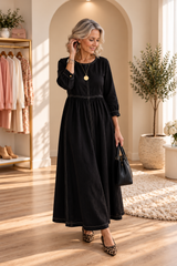 Zephyrelle - Vintage Denim Maxi Dress